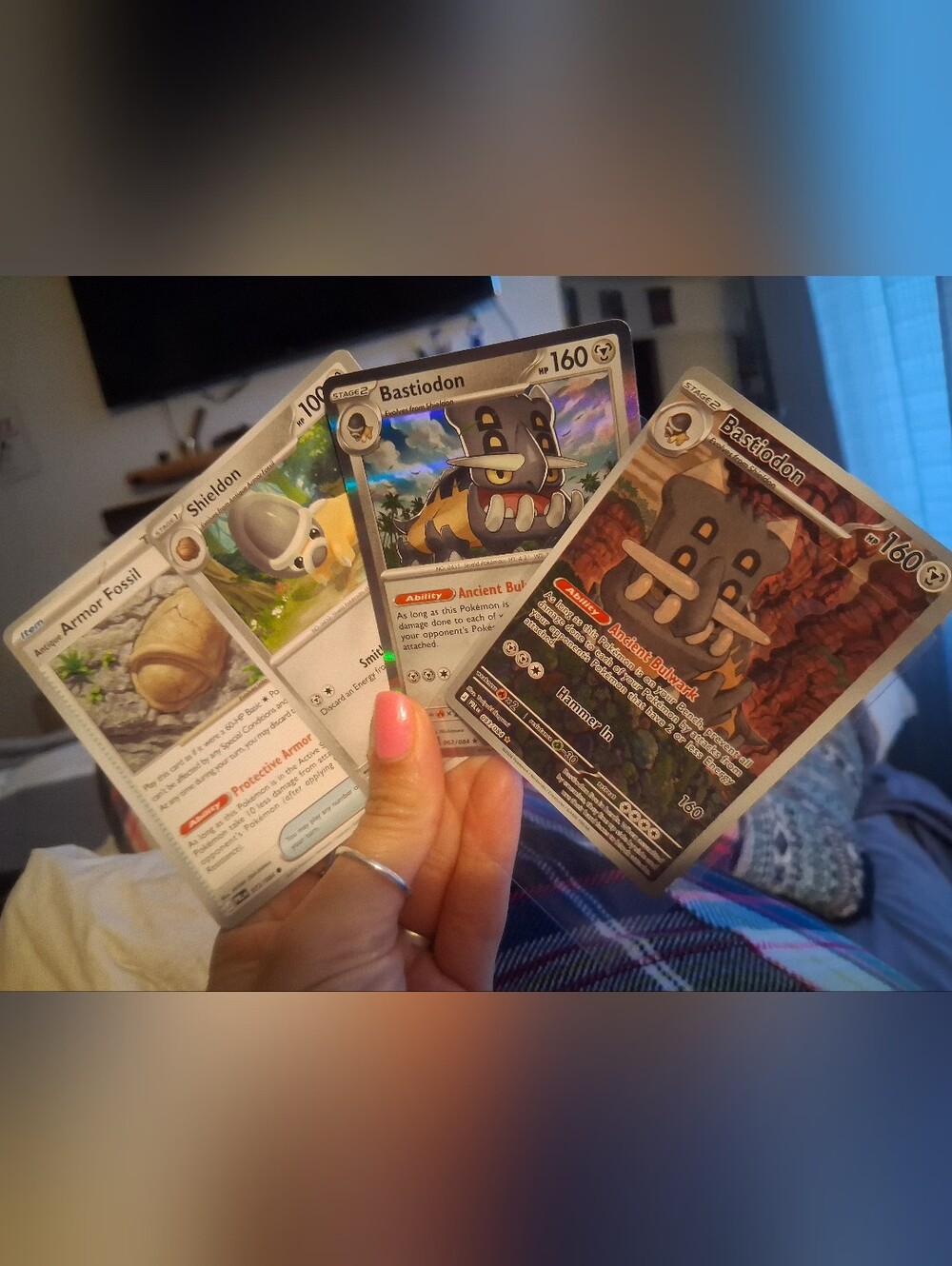 Bastiodon & Shieldon Trading Card Lot - Pink Accent
